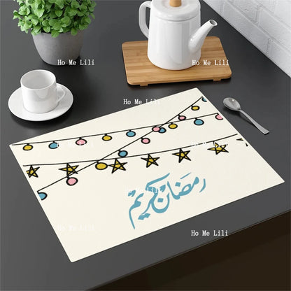 Ramadan Lights Placemat Eid Gift Home Decor