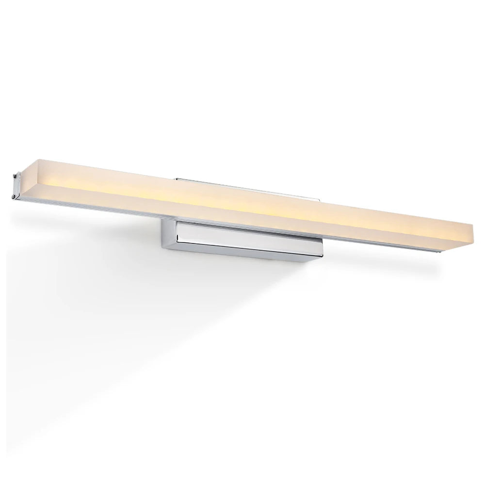 MantoLite Nordic Wall Mount Bathroom Led Lighting Minimalist Hotel Vanity Light Chrome Color Illuminated Fixture