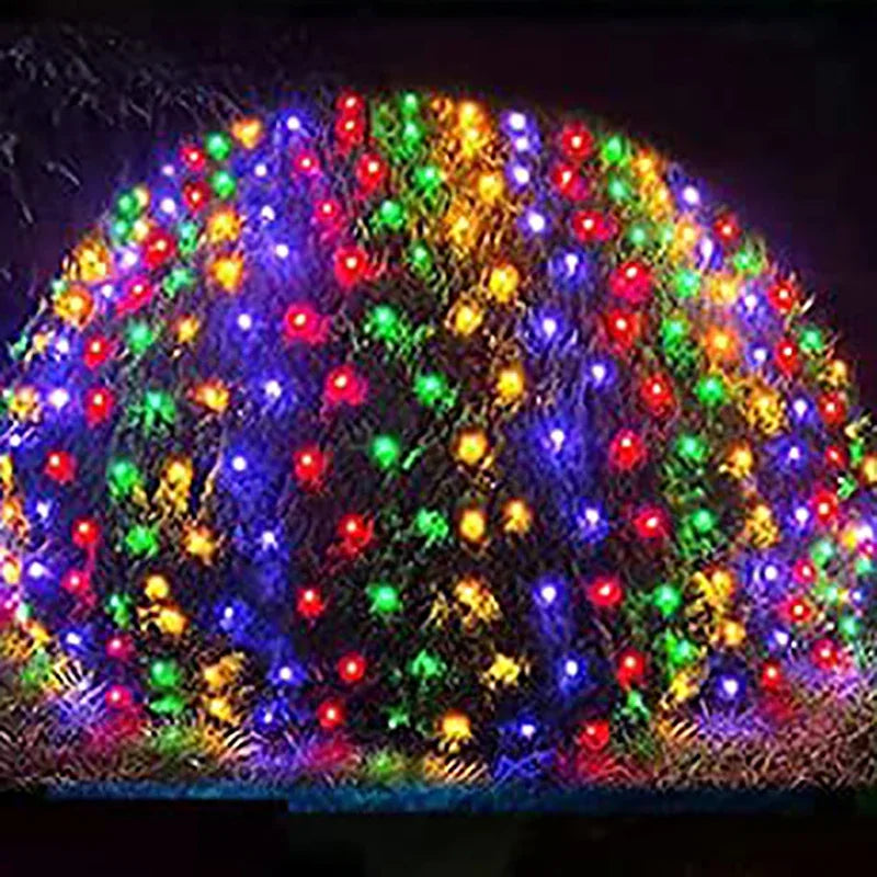 1.5x1.5M 3x2M 6x4M LED Net Mesh Fairy String Light Garland Window Curtain Christmas Fairy Light Wedding Party Holiday Light