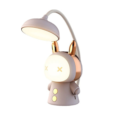 Cartoon USB Rechargeable Table Lamp Dual Light LED Lamp Student Kids Bedroom Reading Desk Lamp Night Light Home Decor