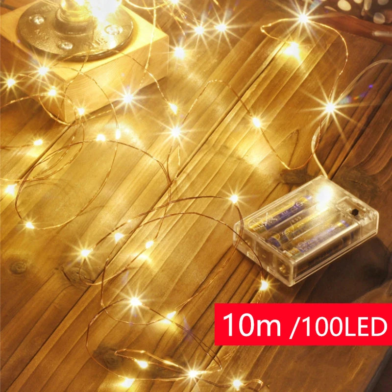 3m/5m USB/Battery Power Led Fairy Lights 10m/20m Garland String Light for Wedding Party Garden Christmas Tree Decoration