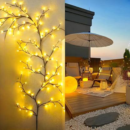 LED Bendable Willow Vine Lights White Birch Tree Light Camping Party Festival Perfect Gift For Birthday Christmas Hal