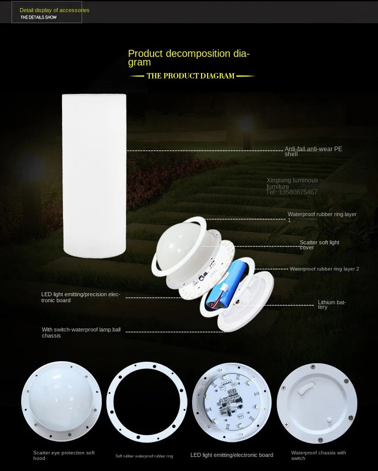 Xinglang LED Luminous Column Lamp