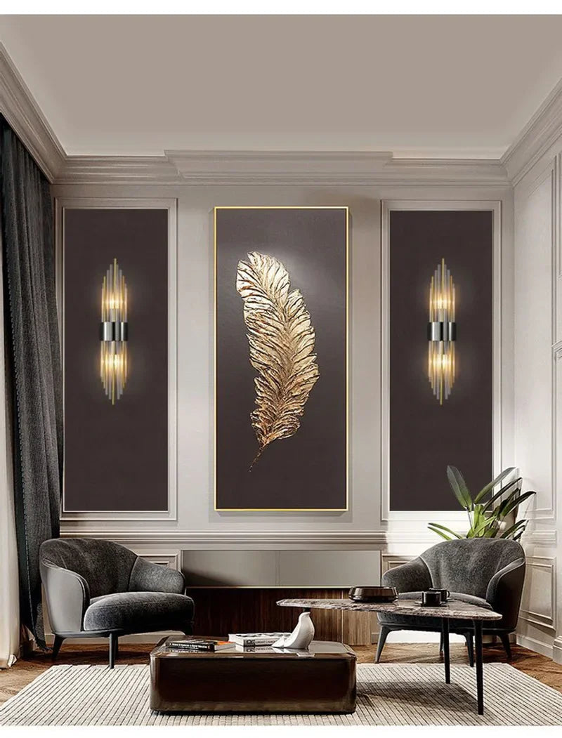 Retro LED Luxury Wall Light Modern Gold