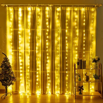 3M 4M 6M LED 8 Mode Fairy Light Wedding Party Decor Christmas Holiday Light Garland Birthday Decoration USB Curtain String Light