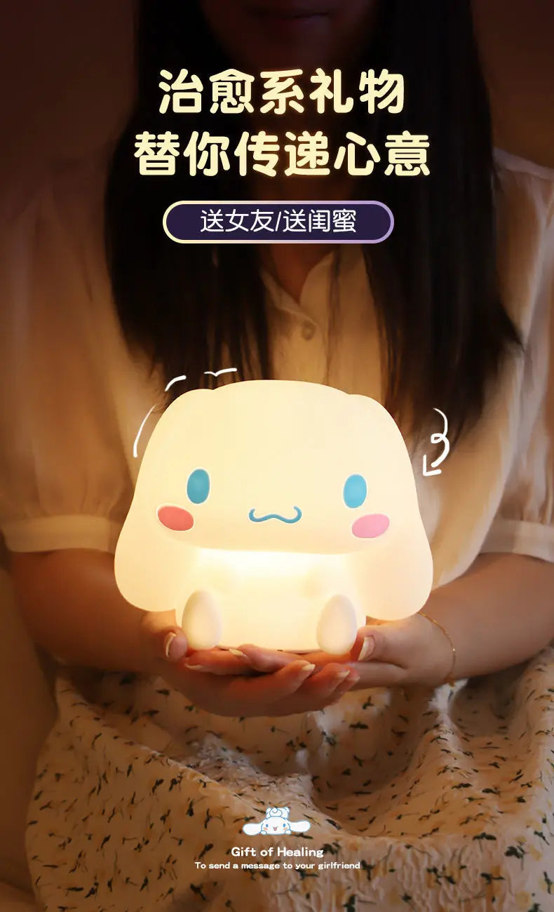 Cinnamoroll night light cute cartoon dormitory bedroom bed remote control soft light pat eye protection table lamp holiday gift