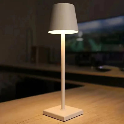 Rechargeable LED Table Lamp USB Wireless Charging Desk Lamp Touch Bedside Night Light For Bedroom Study Office Bar Cafe Clubs