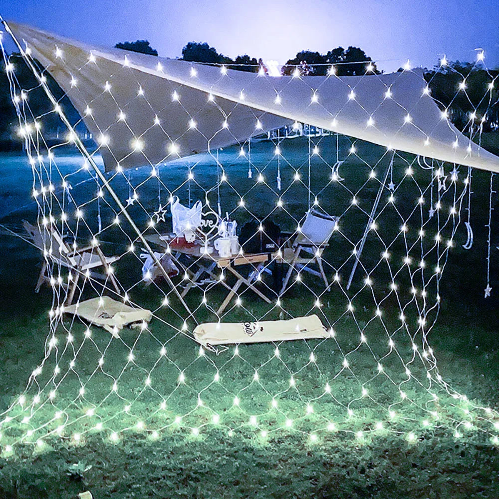 4mx6m 2mx3m 2mX2m Christmas Garlands LED String Christmas Net Light Fairy Xmas Party Garden Wedding Decoration Curtain Light