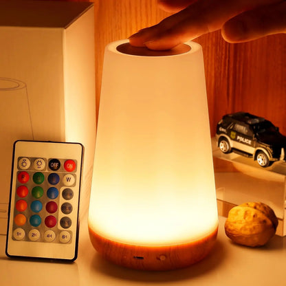 Touch Bedside Light, Bedroom Night Light/remote Control Desk Light, Dimmable, 13 Color Color Changing Small Night Light