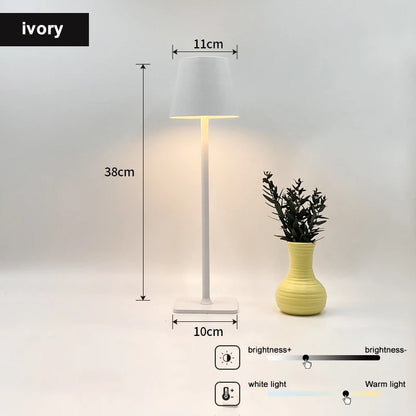 LED Table Lamps 3Levels Dimmable Wireless Led Desk Lamp Touch Night Light USB Rechargeable Touch Lamp For Room Study Office Bars