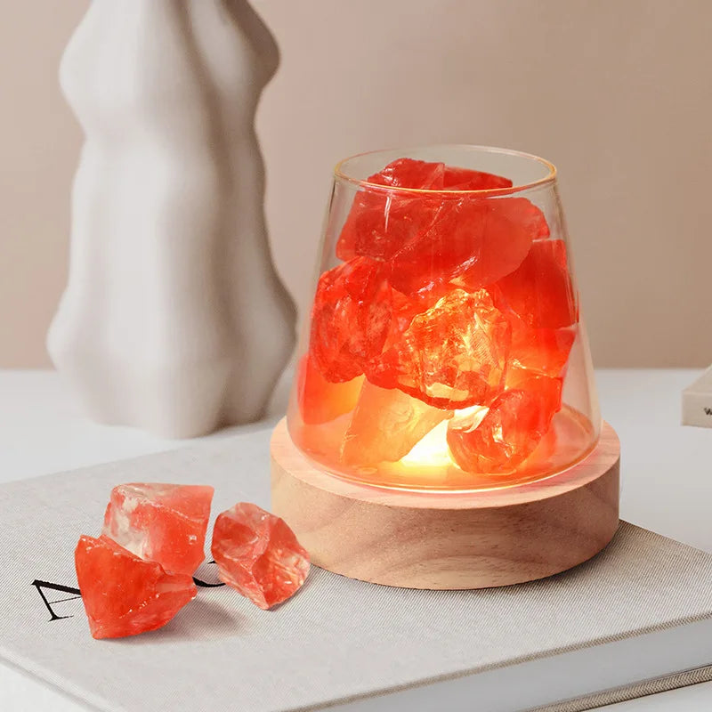 D2 Natural Himalayan Salt Table Lamp