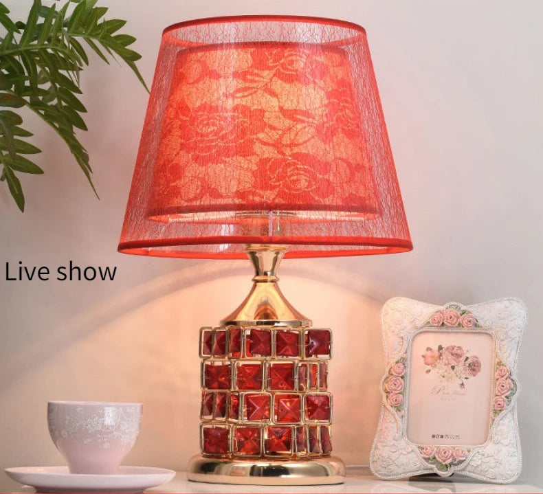 Crystal Table Lamp Diamond Table Lamp Decoration Desk Lamps  Classic Bedroom Bedside Bar Rubik's Cube European Style  Luxury