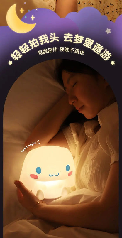 Cinnamoroll night light cute cartoon dormitory bedroom bed remote control soft light pat eye protection table lamp holiday gift