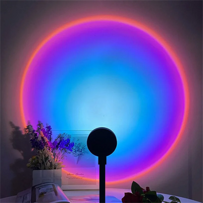 LED USB Sunset Lamp Projector Home Decor Night Light Portable Mood Light For Living Room Wall Photography Atmosphere Neon Lights