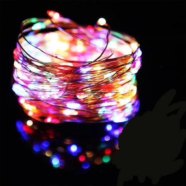 Waterproof USB/Battery LED String Light 5M 10M Copper Wire Fairy Garland Light Lamp for Christmas Wedding Party Holiday Lighting