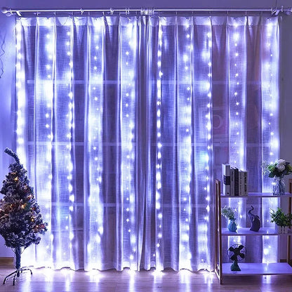 3M 4M 6M LED 8 Mode Fairy Light Wedding Party Decor Christmas Holiday Light Garland Birthday Decoration USB Curtain String Light