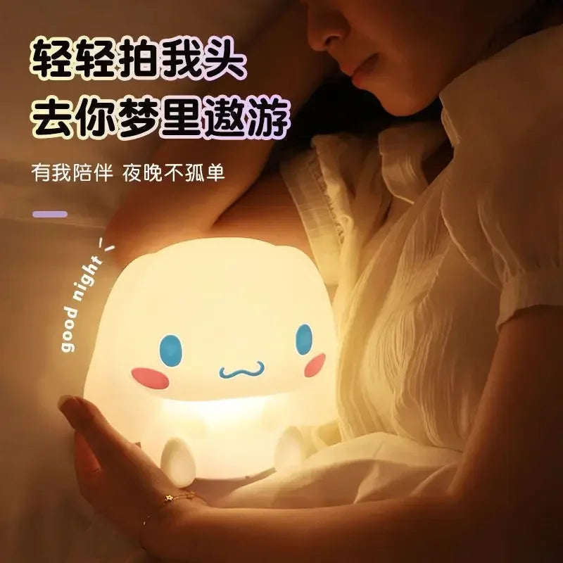 Cinnamoroll night light cute cartoon dormitory bedroom bed remote control soft light pat eye protection table lamp holiday gift