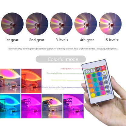 LED Dream Angel Eye Ambiance Light Home Crystal Decoration Angel Tears Sunset Sunset Projection Lamp Bedroom Bedside Night Light