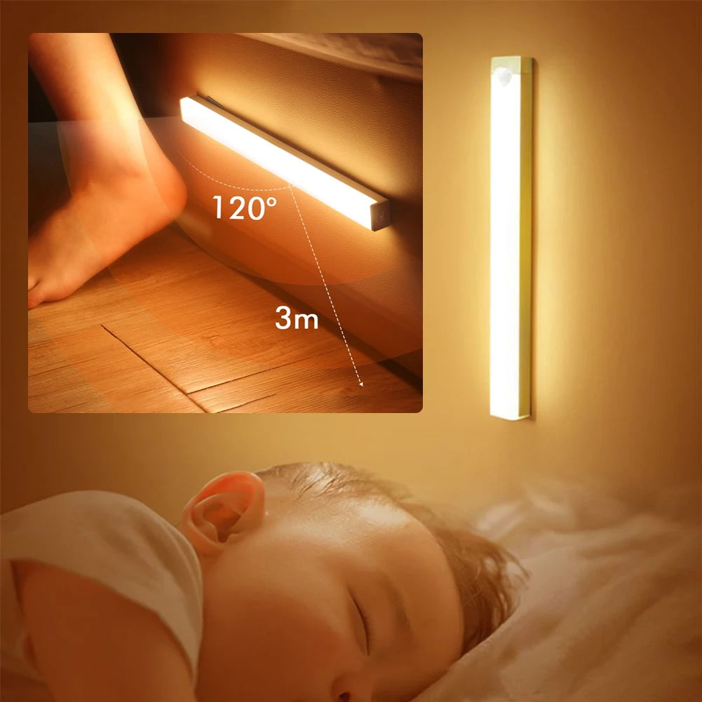 Ultra thin LED Light Under Cabinet Light Motion Sensor light Closet Light Cabinet Kitchen Bedroom Wardrobe Lighting Night light