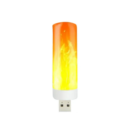 USB LED Flame Lamp Simulation Of Real Flame Effect Candle Light Usb Plug Energy Saving For Bedroom Ambient Effect Decor Lighting