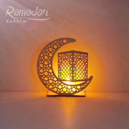 Ramadan Countdown Calendar Eid Mubarak Wooden Ornament 2023 Ramadan Decoration for Home Islam Muslim Party Decor Ramadan Kareem