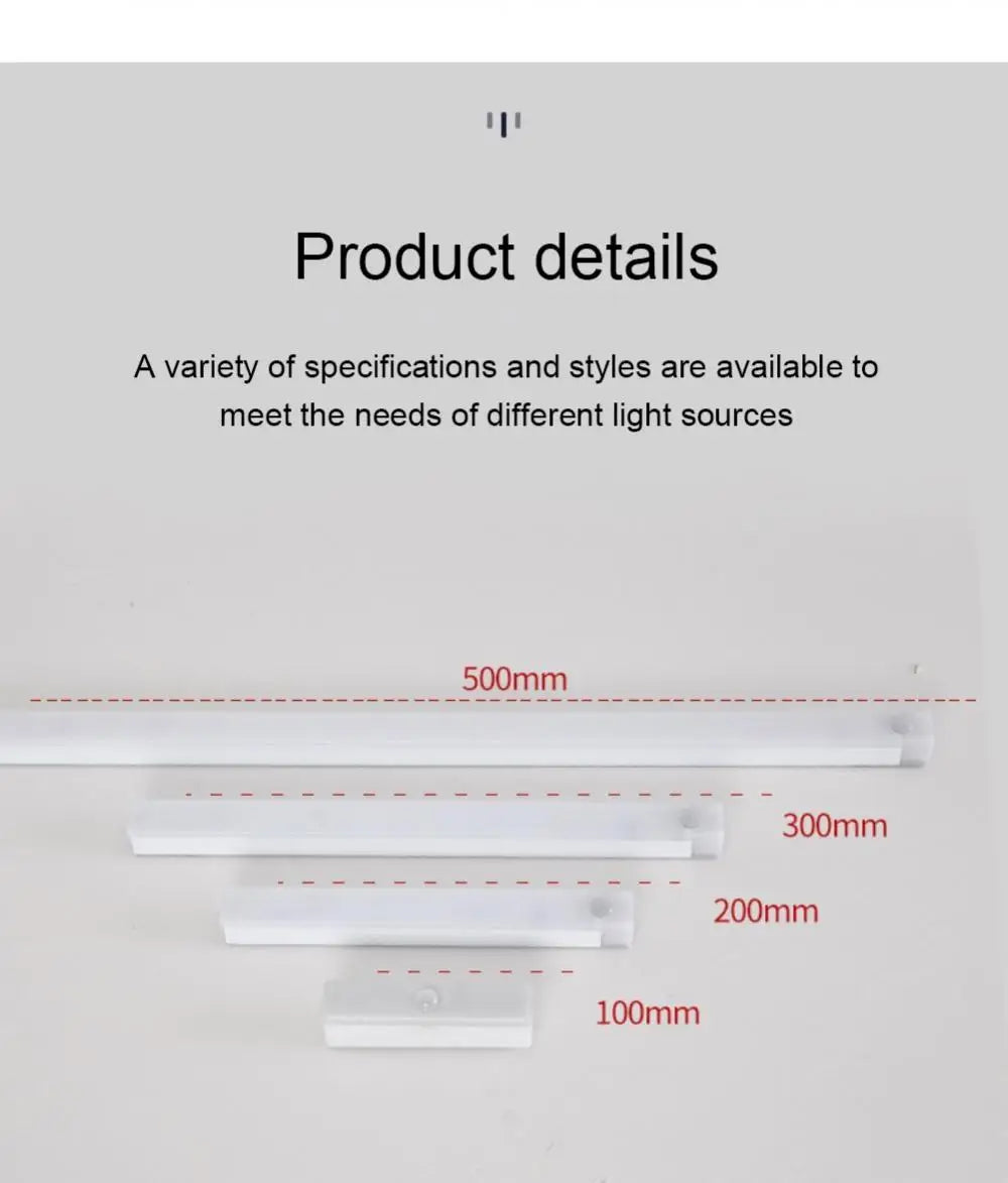 Wireless LED Night Light Motion Sensor Light Closet Night Lamp For Bedroom Kitchen Detector Light Cabinet Staircase Backlight