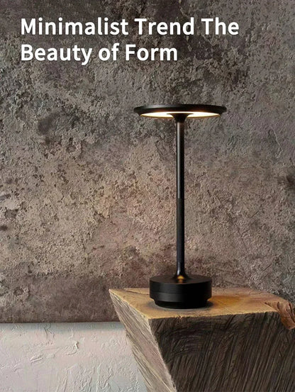 Rechargeable Wireless Table Lamp for Bedroom, Rechargeable, Touch Lamp, Camping Candle, Creative, USB-C, Desk Lamp