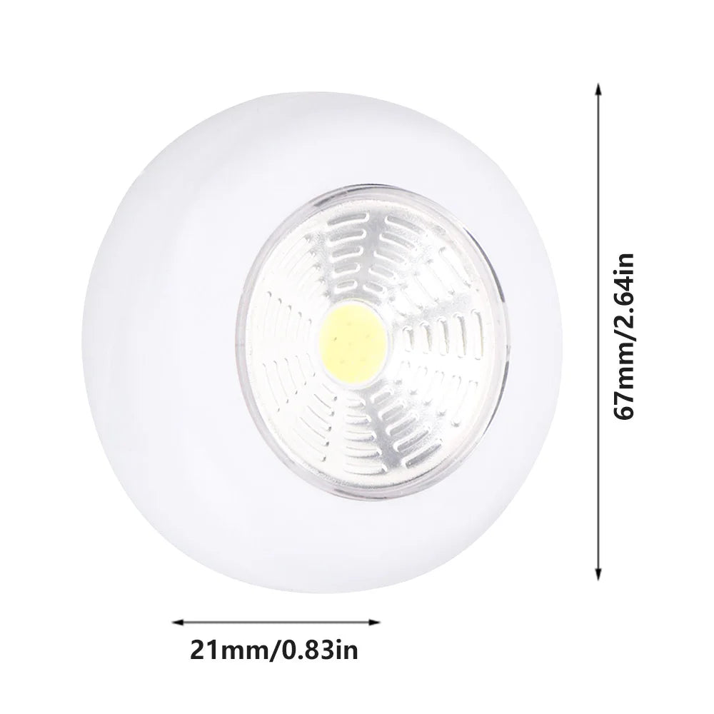 COB LED Under Cabinet Light With Adhesive Sticker Wireless Wall Lamp Wardrobe Cupboard Drawer Closet Bedroom Night Light