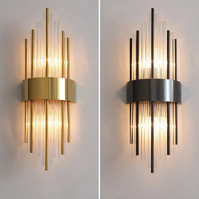 Retro LED Luxury Wall Light Modern Gold