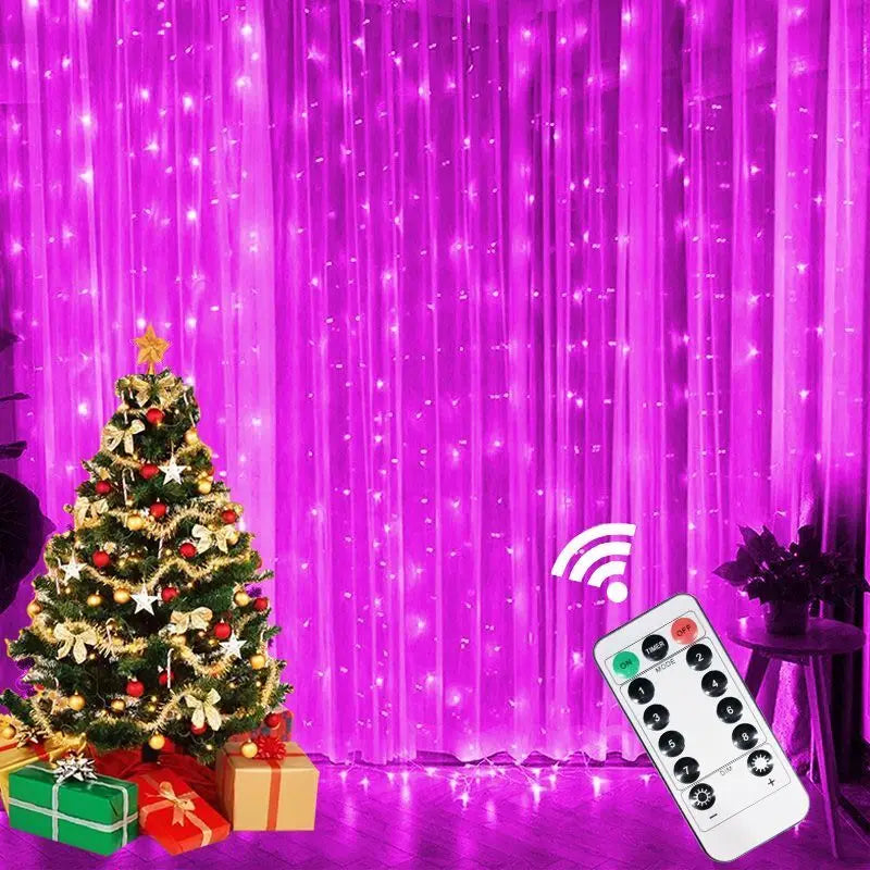 3M 4M 6M LED 8 Mode Fairy Light Wedding Party Decor Christmas Holiday Light Garland Birthday Decoration USB Curtain String Light