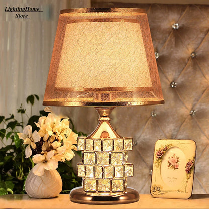 Crystal Table Lamp Diamond Table Lamp Decoration Desk Lamps  Classic Bedroom Bedside Bar Rubik's Cube European Style  Luxury