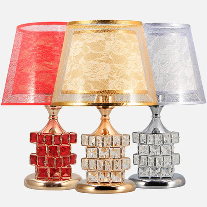 Crystal Table Lamp Diamond Table Lamp Decoration Desk Lamps  Classic Bedroom Bedside Bar Rubik's Cube European Style  Luxury