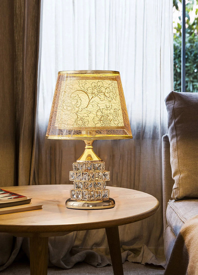 Crystal Table Lamp Diamond Table Lamp Decoration Desk Lamps  Classic Bedroom Bedside Bar Rubik's Cube European Style  Luxury