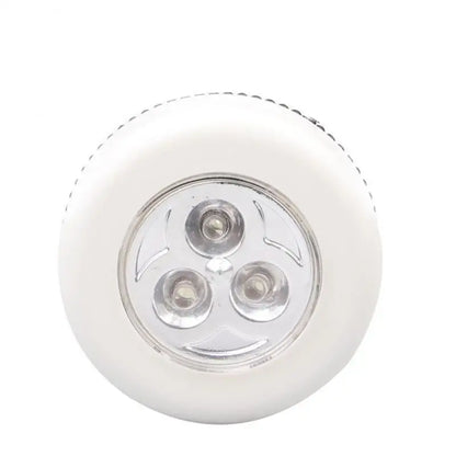 Round Lamp Use Night Light Small Led Light Rechargeable For Home Kitchen Bedroom Portable Push Stick On Lamp Emergency Light