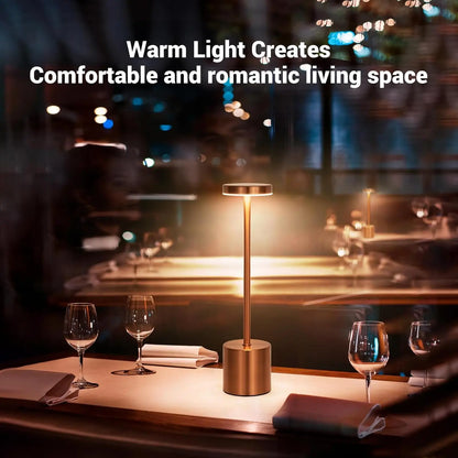 LED Desk Lamp Usb Rechargeable Table Lamp Bar Restaurant Ambiance Wireless Touch Lamps Waterproof Led Lights For Hotel Bedroom