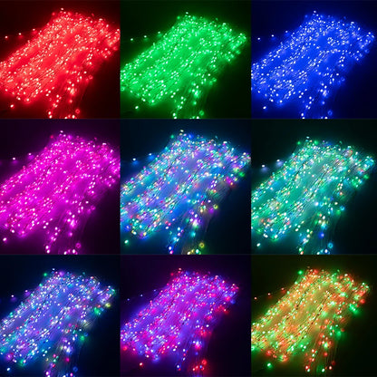 Copper Wire LED Pixel String DC5V 12mA 3pin 50mm/100mm Pitch SK6812 Christmas Lights for Bedroom WS2812B RGBIC Full Color