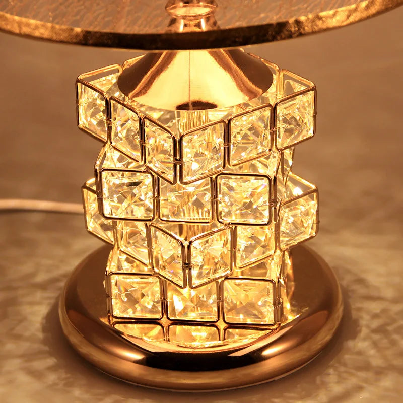 Crystal Table Lamp Diamond Table Lamp Decoration Desk Lamps  Classic Bedroom Bedside Bar Rubik's Cube European Style  Luxury