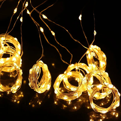 USB Festoon String Light Fairy Garland Curtain Light Christmas Light Christmas Decor For Home Ramadan Decorative New Year Lamp