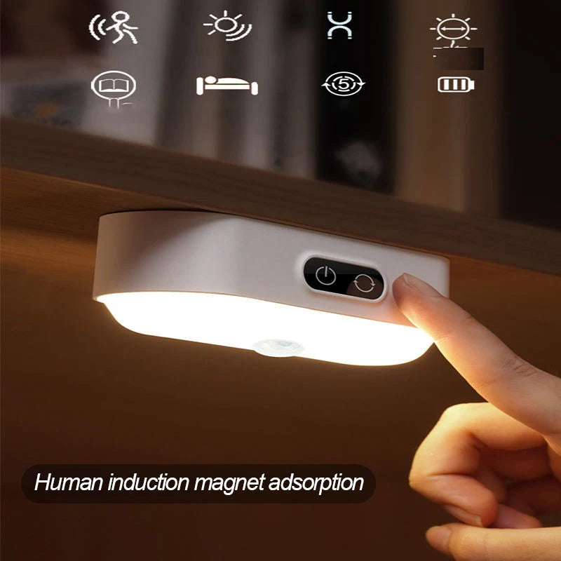 Laopao 5 color Intelligent induction cabinet light Detachable Magnet base LED night light bedroom reading bedside lamp