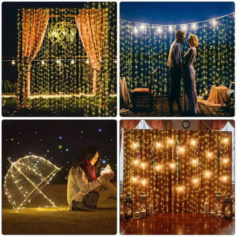 USB Festoon String Light Fairy Garland Curtain Light Christmas Light Christmas Decor For Home Ramadan Decorative New Year Lamp